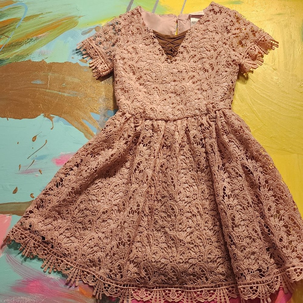 Dress size 6 rose pink